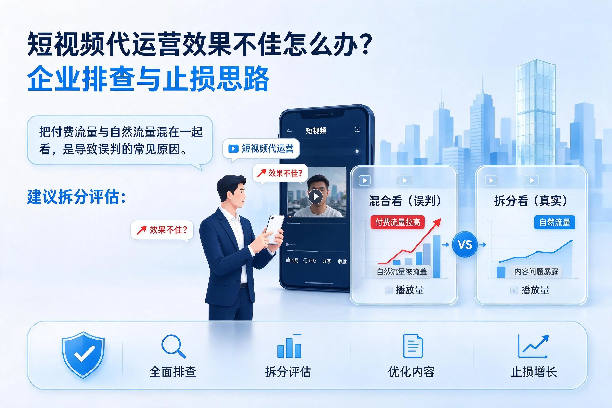 短视频代运营效果不佳怎么办？上饶企业排查与止损思路