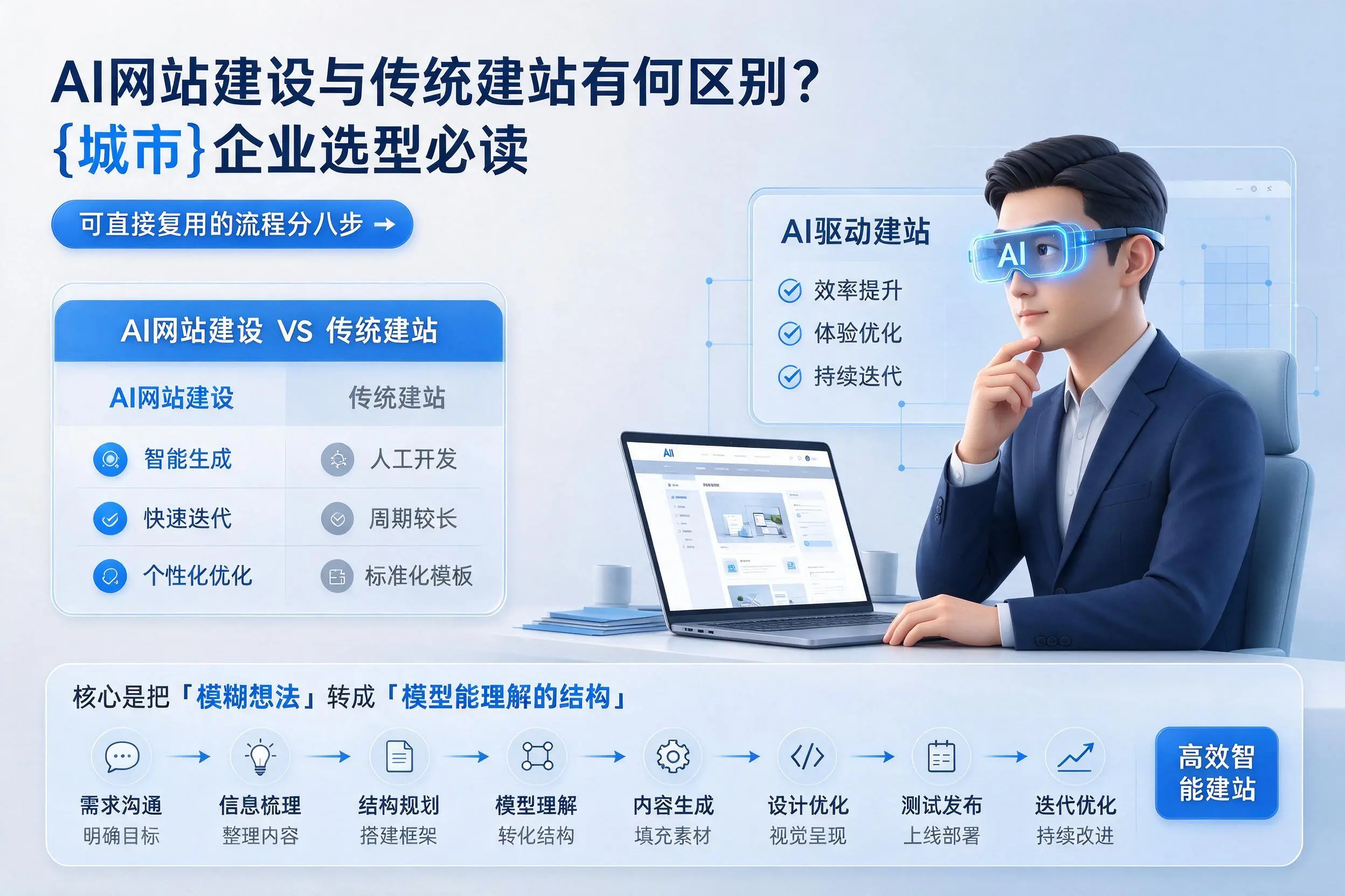 AI网站建设与传统建站有何区别?上饶企业选型必读