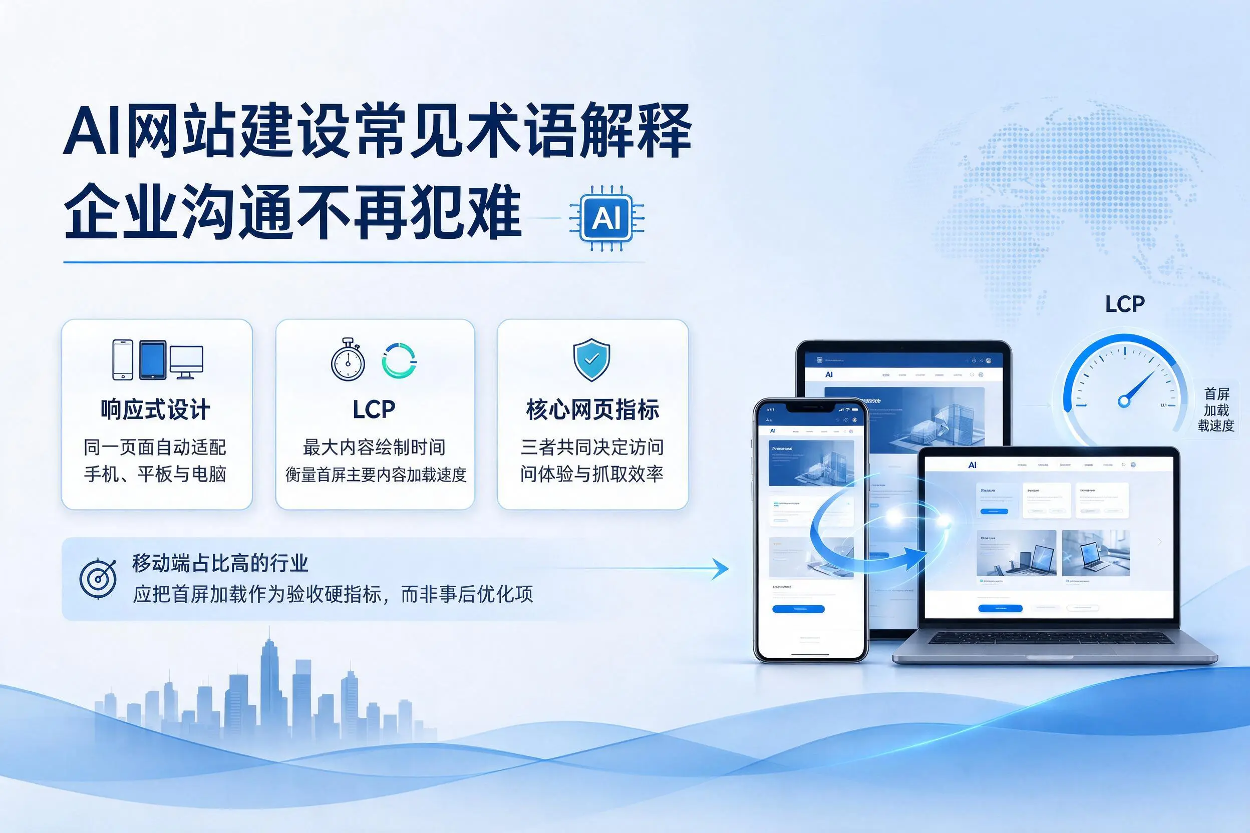 AI网站建设常见术语解释,上饶企业沟通不再犯难