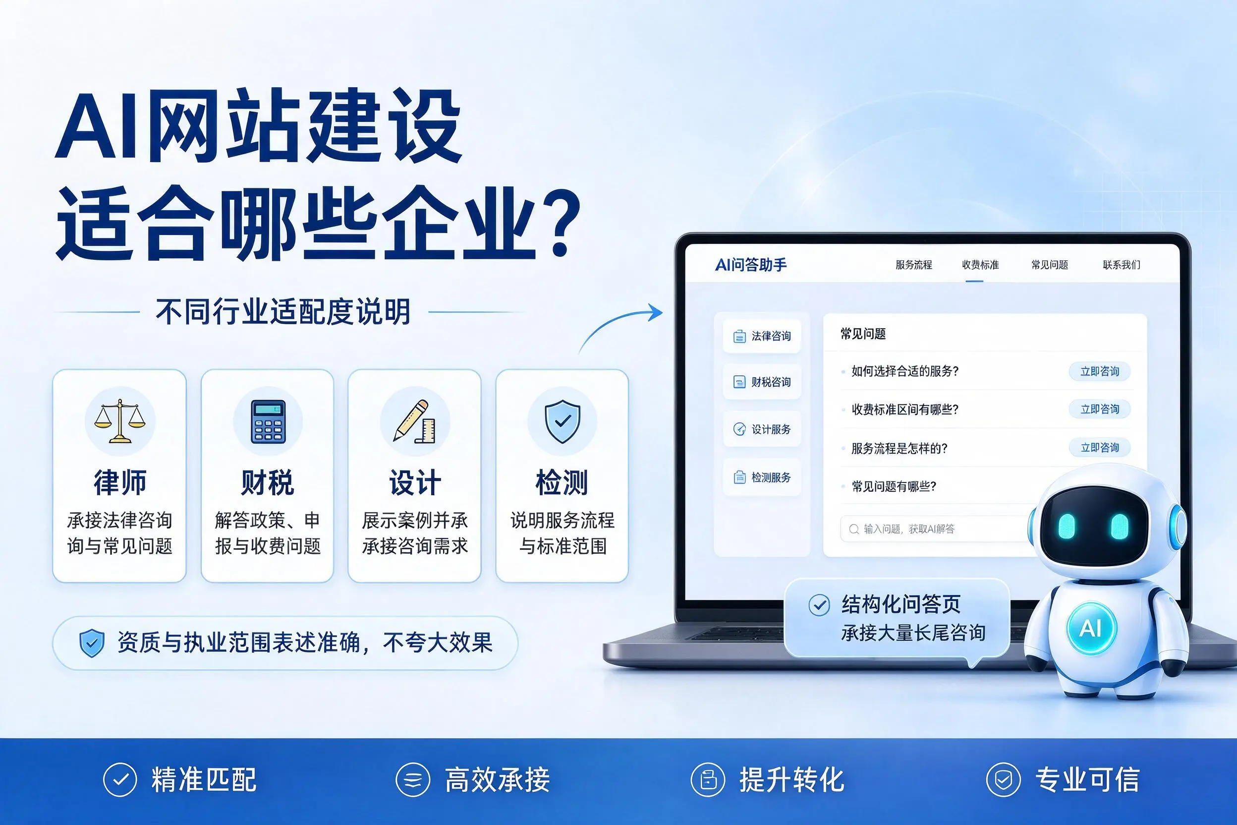 AI网站建设适合哪些企业?上饶不同行业适配度说明